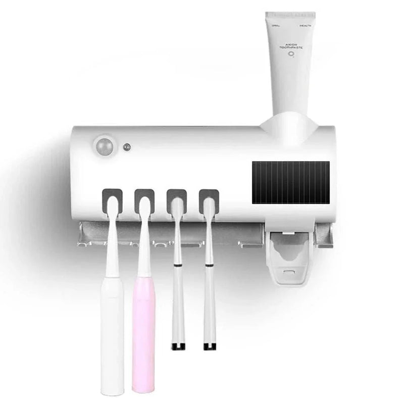Suporte Escova de Dentes Antibacteriano Esterilizador com Luz UV