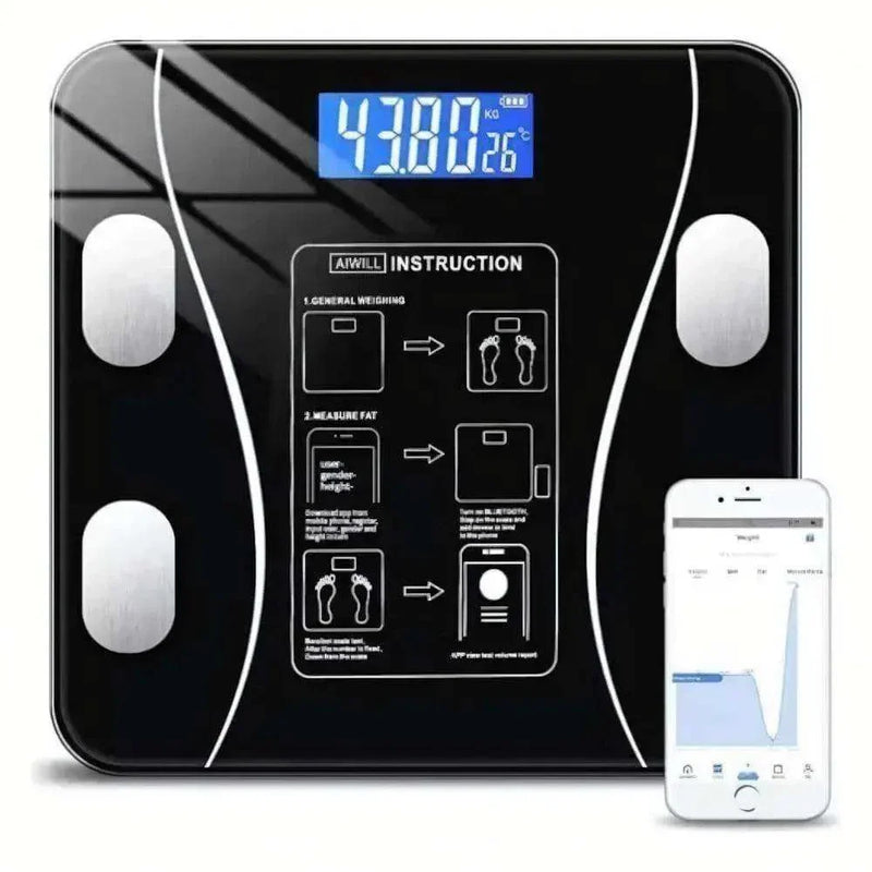 Balança Digital Corporal Bioimpedância Com Bluetooth e Aplicativo