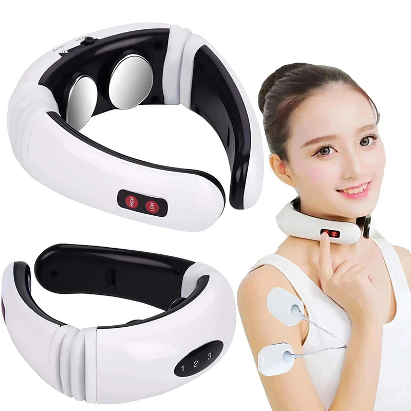 Massageador Para Pescoço Elétrico Com Eletrodos RelaxingPlus